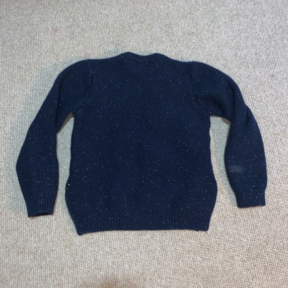 Dark blue wool sweater - Picture 2 of 5